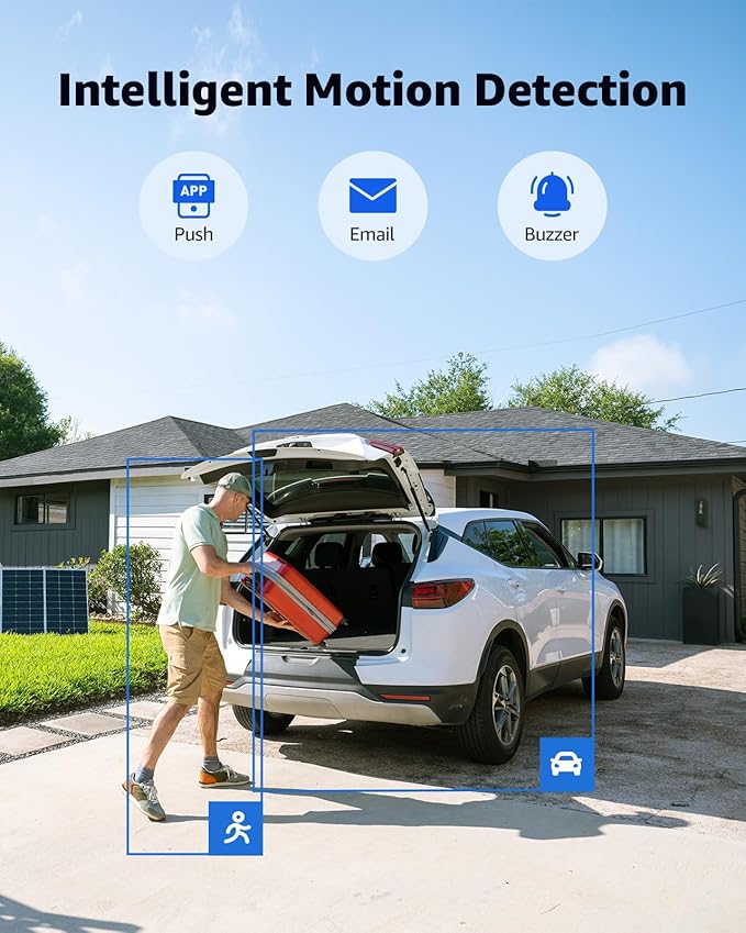 ANNKE 5MP Security Camera System, 16CH NVR Recorder with AI Motion Detection, 8X 3K IP PoE Wired Cams with Built-in Mic, IP67, 2.8mm Lens, Compatible with Alexa for Home Business Surveillance, 2TB HDD