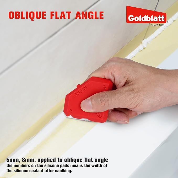 Goldblatt Caulk Remover Tool, Grout Removal Tool, Caulking Tool, Silicone Caulking Tool Kit, Sealant Finishing Tools for Sink Joint Bathroom Kitchen Floor