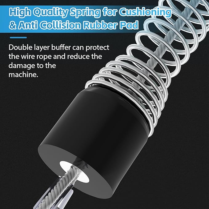 23ft Self Retracting Lifeline 330lbs Fall Arrester Fall Protection with Alloy Steel Hook & Steel Wire Rope