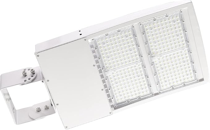 300W LED Parking Lot Light 480V, 42000LM Shoebox Light with Built-in Surge Protector, 1-10V Dimmable, 1000W MH/HPS Equivalent for Street, Pole, Outdoor Sport Court