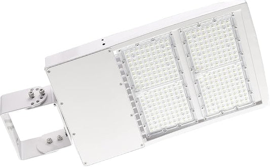 300W LED Parking Lot Light 480V, 42000LM Shoebox Light with Built-in Surge Protector, 1-10V Dimmable, 1000W MH/HPS Equivalent for Street, Pole, Outdoor Sport Court