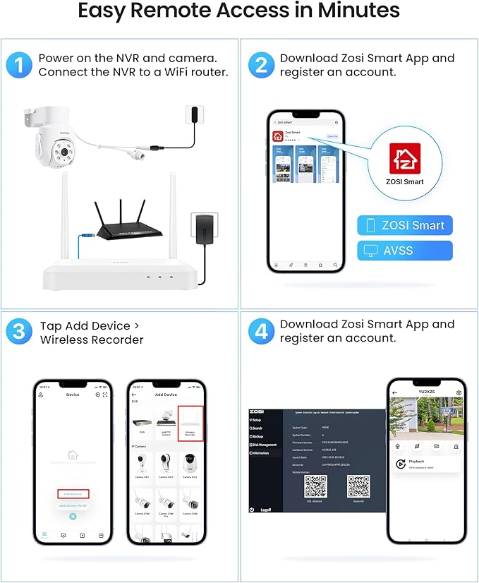 ZOSI 3K 5MP Plug-in Wired WiFi Security Camera, Wi-Fi 6 New Technology, PT Wireless Camera with Auto Track, AI Person Detect, Color Night Vision, Smart Light & Siren Alert, 2-Way Audio, Local Storage