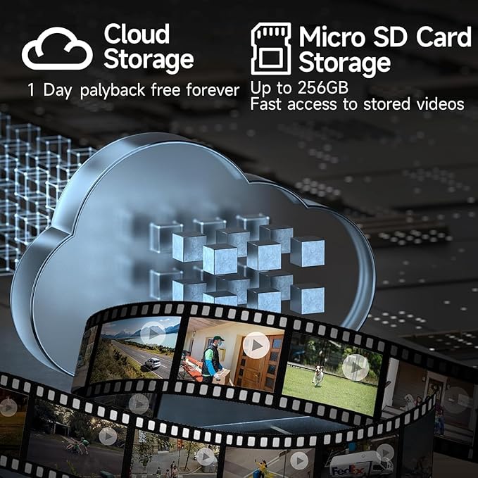 Security Cameras Wireless Outdoor - 2K Solar Security Camera with AI Motion Detection, Color Night Vision,2-Way Audio, Compatible with Alexa Spotlight & Siren, No Monthly Fees