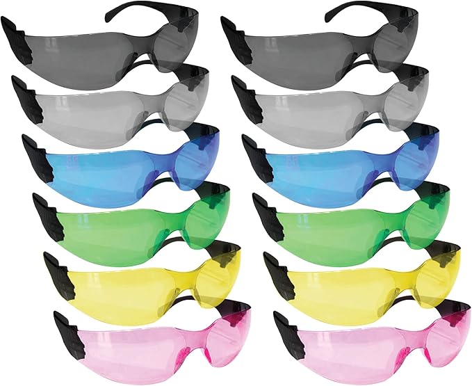 BISON LIFE Keystone Color Lens Safety Glasses | Anti Scratch | Impact Resistance | ANSI Z87.1 Standard | UV 400 Protection