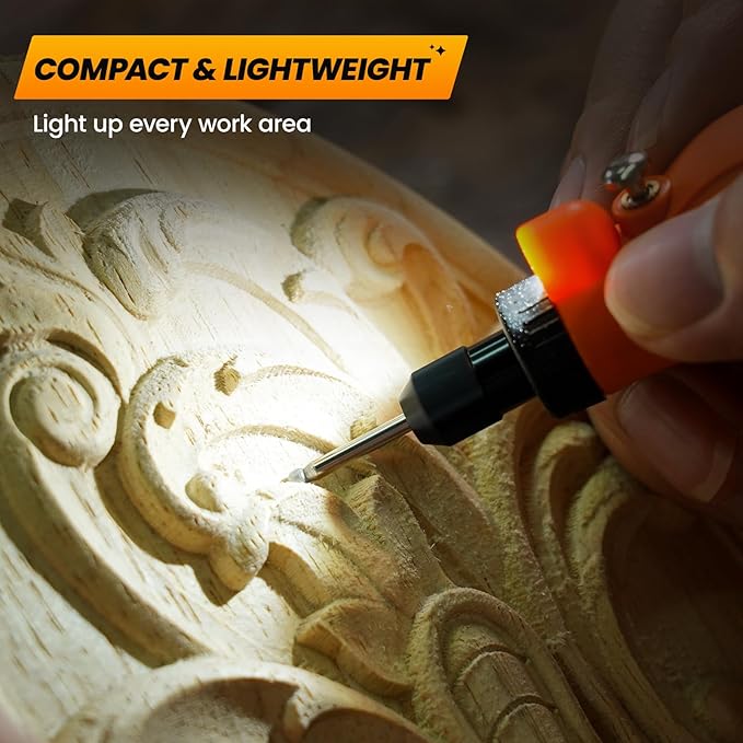 HARDELL Mini Cordless Rotary Tool 3.7V, 5-Speed and USB Charging with 35 Accessories, Multi-Purpose Power Rotary Tool for Sanding, Polishing, Drilling, Carving, Engraving, DIY Crafts