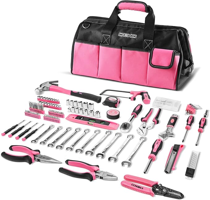 DEKOPRO Tool Kit Set Box Home Repair Tools Basic Hand Toolbox Sets