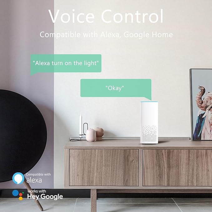 Tuya Smart GU10 Light Bulb,WiFi(2.4G),300 Lumens Dimmable LED Light Bulbs, Color Changing & Tunable White (2700K-6500K), Works with Alexa, Google Home & Smart Life App, No Hub Required(4Pack)