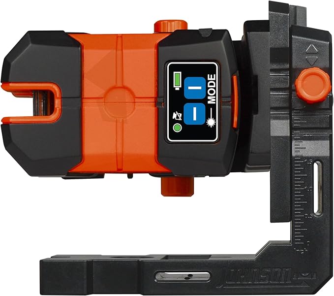Johnson Level & Tool 40-6422 Magnetic 360° Laser Mounting Bracket for JLN Cross-Line, JDT Dot, and JLD Combination Lasers, Multi-Function Mount, Two Velcro Straps