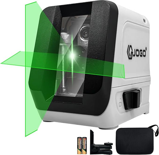 Self Leveling Laser Level, Green Cross Line Laser Level, Lazer Leveler Tool for Picture Hanging Construction Floor Tile Wall, Rotary Nivel Laser Magnetic Bracket Carrying Case Battery Included