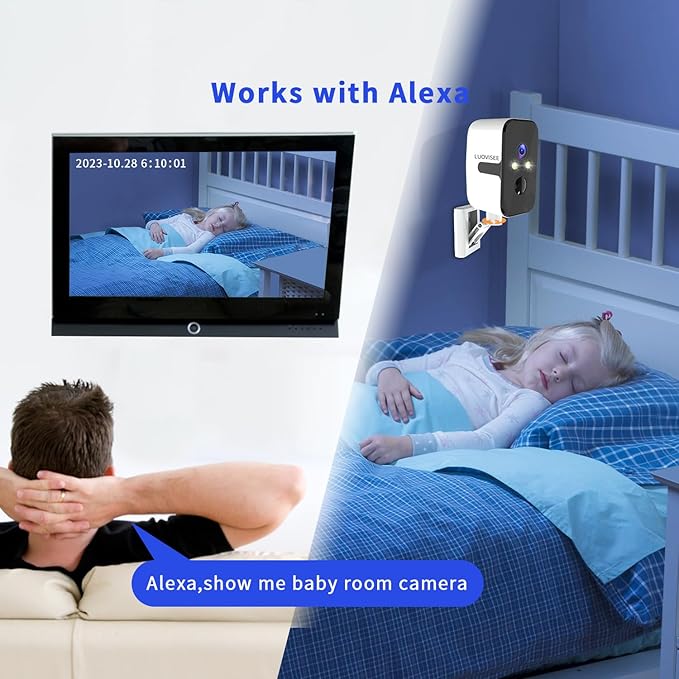 Security Cameras Wireless Outdoor, 2.4G/5G WIFI Magnetic Battery Powered Indoor Cameras for Home Security with Motion Detection,Spotlight Color Night Vision,PIR Siren,SD/Cloud Storage,Work With Alexa.