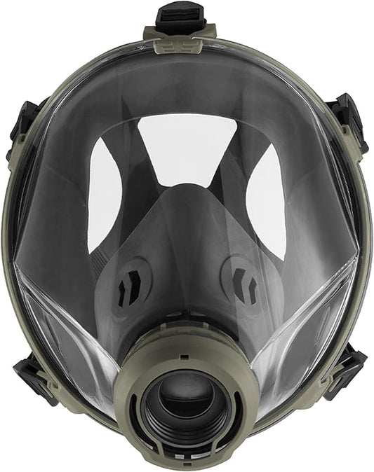 MIRA Safety CM-I01 Full-Face Industrial-Grade Gas Mask with 40mm NATO Filter Compatibility and Advanced Valve Design