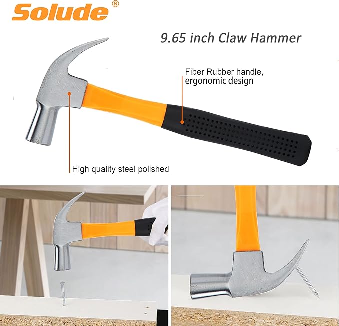 SOLUDE Tool Set,182-Piece Home Repair Tool Kit for Men Women College Students,Household Basic Hand Tool Sets with Case for Home Maintenance,Dorm Essentials and DIY Projects