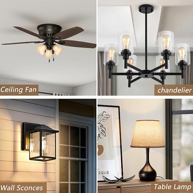 E26 Frosted LED Edison Bulbs, 8W, Equivalent 75W, Neutral White 4000K,850LM,AC120V,Dimmable ST58 Frosted Vintage Bulbs with 90+ CRI, Pack of 6