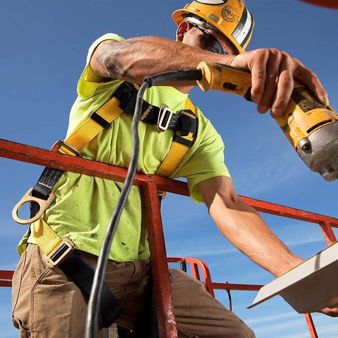 KwikSafety - Fall Protection Safety Harness - Construction & Roofing Fall Arrest Safety Harnesses - ANSI OSHA Compliant