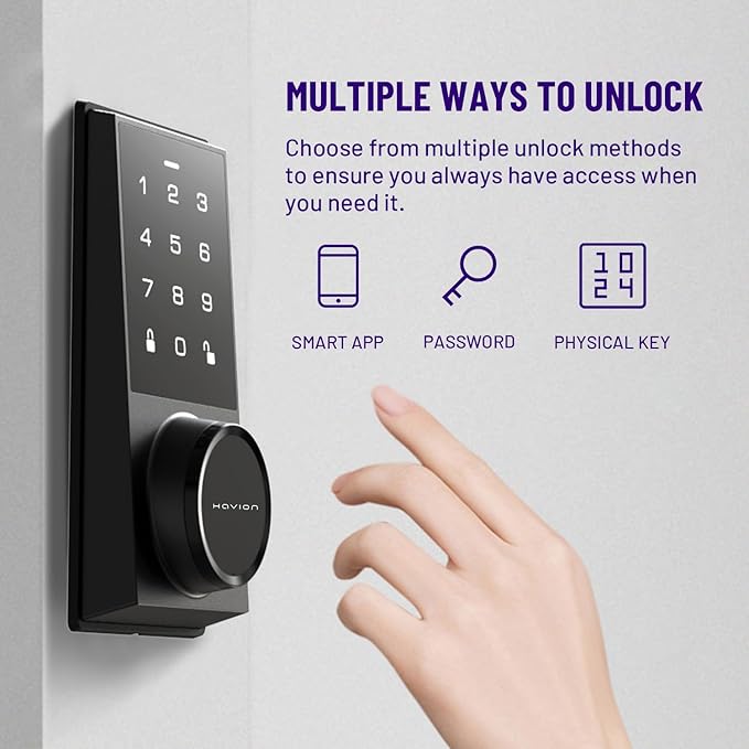 Wireless Video Doorbell w/Smart Lock Set - Incl. Chime, Dual Cameras, 5MP 3K QHD, 2'' Screen & 32GB eMMC, Motion Detection & Real-time Alert, 2-Way Audio, Door Bell and Keyless Entry Front Door Lock