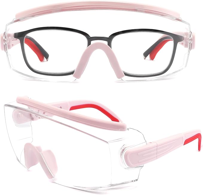 Safety Glasses Over Eyeglasses Anti Fog Safety Goggles Protective Glasses With Adjustable Frame For Men Women