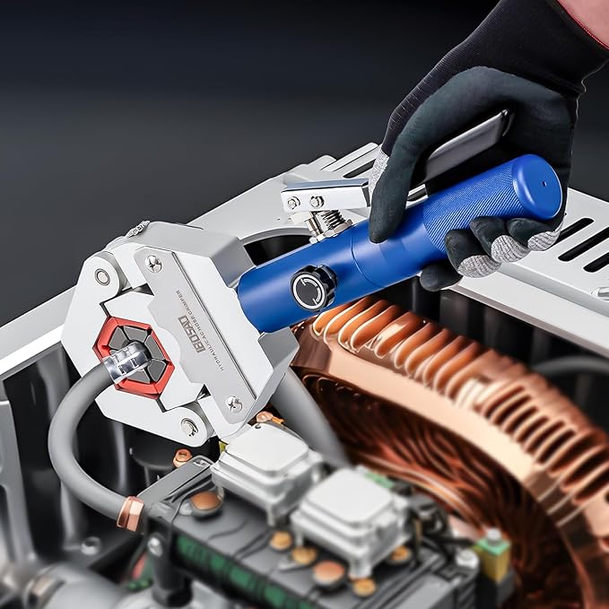 IBOSAD Hydraulic AC Hose Crimper Hydra-Krimp 71500 Manual A/C Hose Crimper Kit Air Conditioning Repaire Handheld Hydraulic Hose Crimping Tool for BH Air Conditioner Hose & Beadlock A/C Fittings