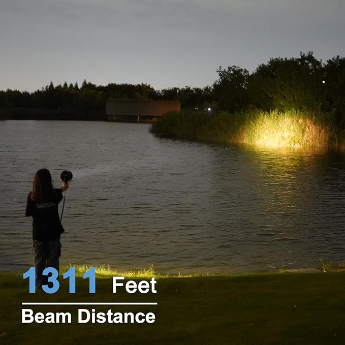 GOODSMANN Spotlight Corded Spot Lights for Boats 1200 Lumen Halogen 12V DC Handheld Spotlight 9924-0011-15