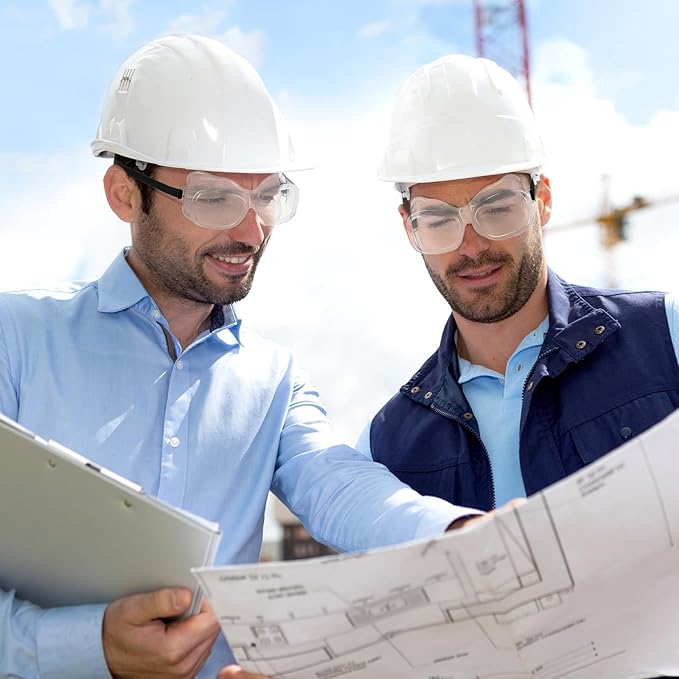 50 Pairs Safety Goggles Anti-fog Protective Safety Glasses Anti Scratch Eye Protection Clear Lens Onion Goggles Anti Dust Glasses Lightweight Eyewear for Science Lab Chemistry Construction