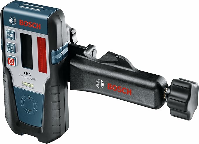 BOSCH LR1 650 Ft Red-Beam Rotary Laser Receiver, Includes Mounting Bracket & 9V Battery