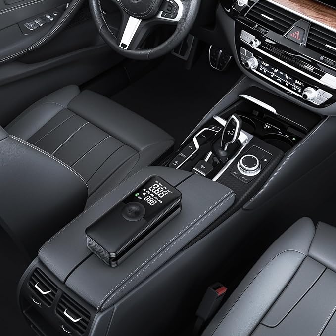 Nilight Tire Inflator Portable Air Compressor Rechargeable Battery Cordless 150PSI Faster Inflation Pump with Pressure Gauge for Car Motorcycle Bicycle Ball