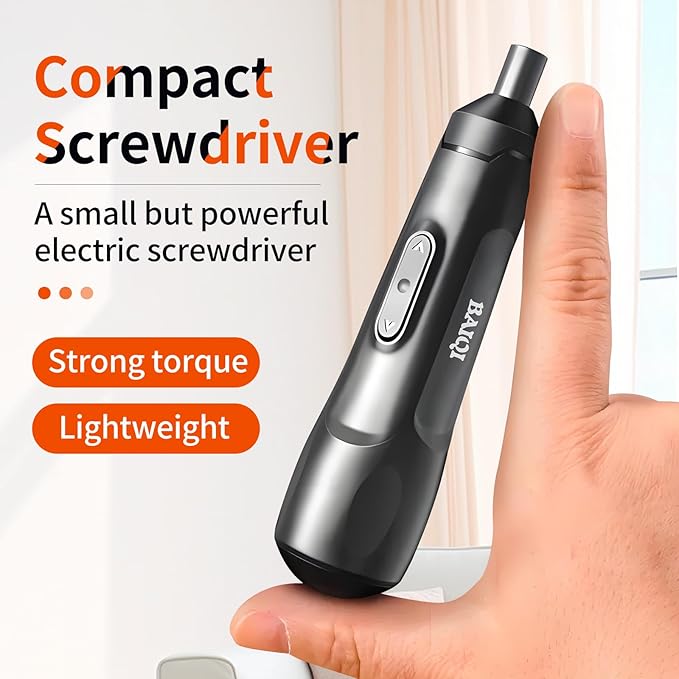 Mini Electric Screwdriver Set,3.7V 800 MAH USB-C Rechargeable Cordless Rotary Tool With 20 pcs Bits Set For Install or Repair