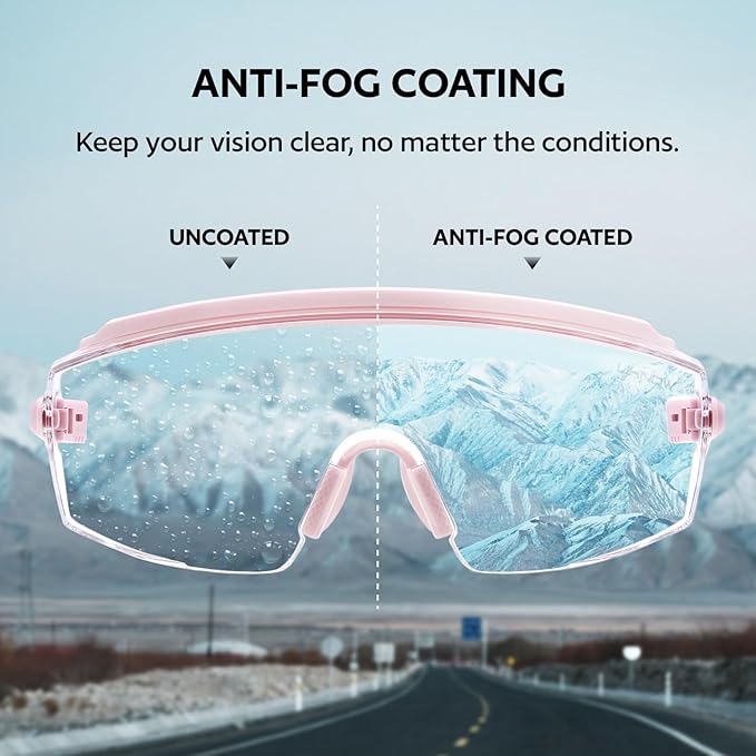 UKNOW Safety Glasses Over Eyeglasses, Anti Fog Safety Goggles ANSI Z87.1, Adjustable Protective Eyewear