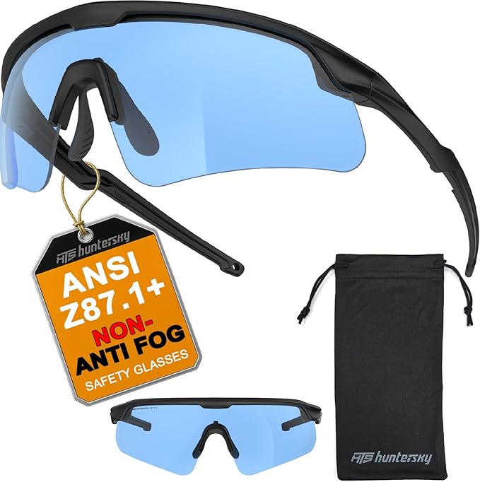 Eye Protection Anti Fog Sport Safety Glasses for Women Men Running Cycling Riding Pickleball Range S54