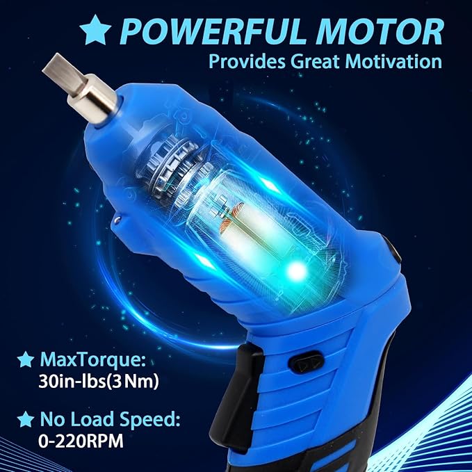 Cordless Electric Screwdriver, 3.6V usb Charging 2-3hours, Small Drills for Moving, Disassembling and Reassembling Cabinets and Beds not Suitable for Construction Sites and Concrete Drilling