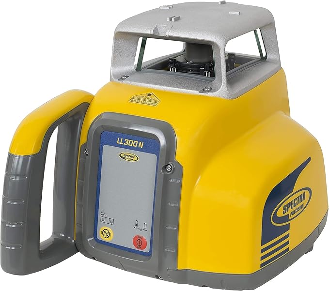 Spectra Precision LL300N Laser Level, Self Leveling Kit with HL450 Receiver, Clamp, Alkaline Batteries Black