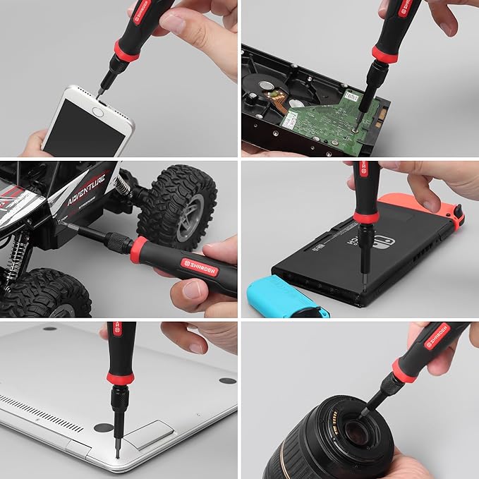 SHARDEN Precision Screwdriver Set 153 in 1 Small Screwdriver Set with Case Magnetic Electronic Repair Tool Kit for Computer, Laptop, Cell Phone, PC, iPhone, MacBook, PS5, PS4, Xbox, Eyeglasses, Watch