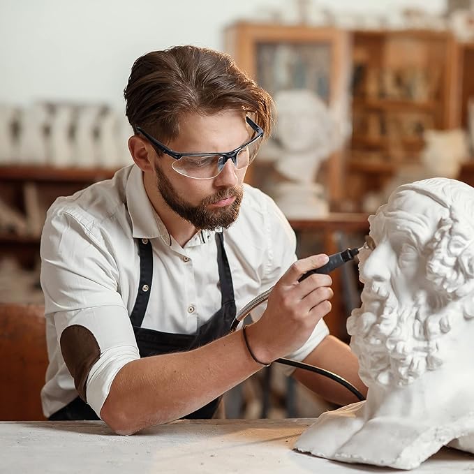 Kathfly 36 Pcs Safety Glasses Work Scratch Resistant Glasses Protective Safety Goggles Eyewear with Lens(Black and White)