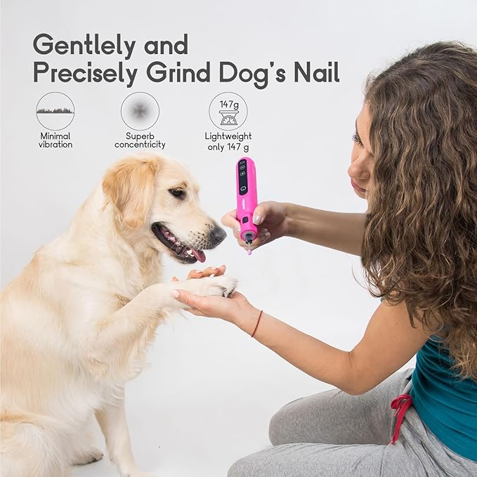 Cordless Rotary Tool Kit, 3.7V Wood Carving Tools with 5 Speed and 62 Accessories, Multi-Purpose Mini Rotary Tool for Sanding, Cutting, Engraving, Drilling, Polishing, DIY Creations, Pink