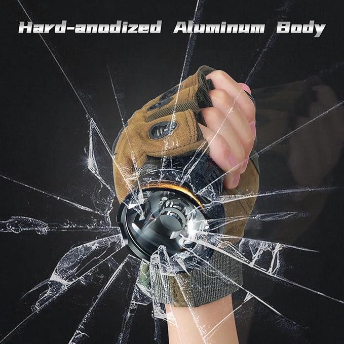 Wurkkos LED Tactical Flashlight Rechargeable - TD01 Tactical Flashlight High Lumens SFT40 LED Super Bright 2000LM - Rechargeable Flashlight with Dual Switch 2 Modes IP68 1039M Longest Range USB C