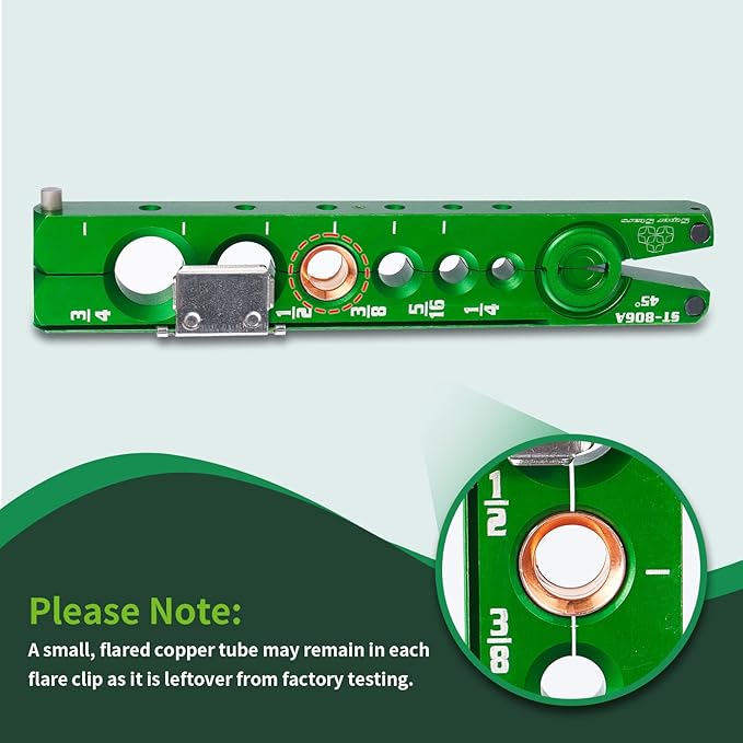 Super Stars Flaring Tools for 1/4in - 3/4in HVAC Single Flare 45 Degree Eccentric Cone Type Flaring Kit for Copper Pipe Tube