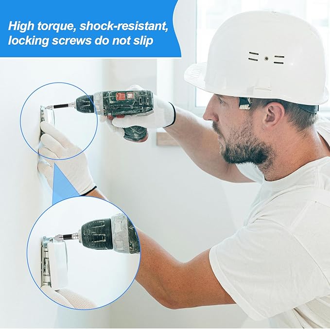 12-Piece Anti-Slip Magnetic Screwdriver Bit Set, High-Torque Drill Bits for Electric & Impact Drivers, Precision Steel Bits in 25/50/65/70/90/150mm Sizes