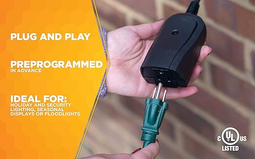 Woods 32555WD Weatherproof Outdoor Electrical Outlet Switch, Wireless Remote Control Plug In, 100 ft Control Range, Weatherproof Remote Control Converter, 60-ft Frequency Range, 1 Pack, Black