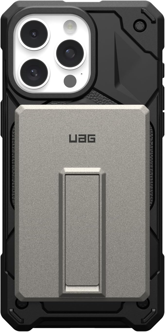 URBAN ARMOR GEAR UAG 5000mAh Power Bank SRGE 20W USB-C Slim Magnetic Wireless Portable Charger Fast Charging Battery Pack w/Kickstand Compatible with iPhone 16, Samsung Galaxy S25, Titanium