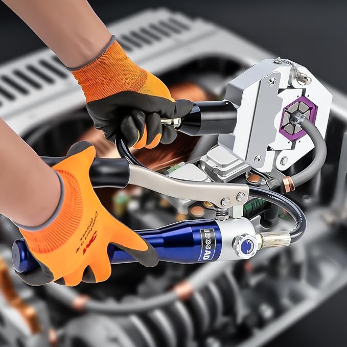 IBOSAD Hydraulic Hose Crimper Hydra-Krimp 71500 Manual A/C Hose Crimper Kit Air Conditioning Repair Handheld Hydraulic Hose Crimping Tool,Suit for Narrow Space