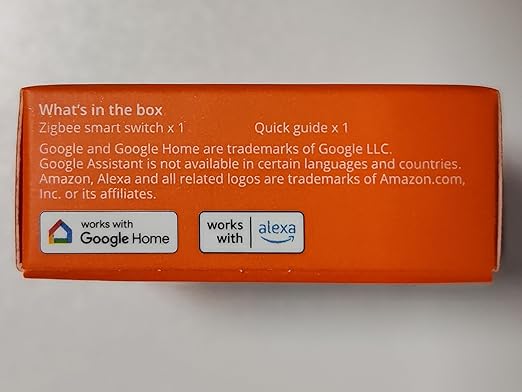 SONOFF ZigBee Smart Light Switch, SONOFF Zigbee Hub Required, Interruptor Inteligente Voice Control with Alexa & Google Home, Neutral Line Required Smart Home Device, Zigbee Switch ZBMINIR2