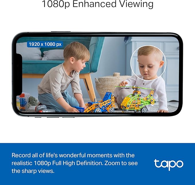 Tapo by TP-Link 1080P Indoor Security Camera for Baby Monitor, Pet Camera w/Motion Detection, 2-Way Audio Siren, Night Vision, Cloud & SD Card Storage, Works w/Alexa & Google Home, C100(4-Pack)