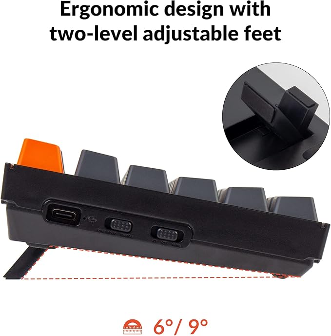 Keychron K10 Full Size Layout RGB Backlit Hot-Swappable Mechanical Gaming Keyboard for Mac Windows, Multitasking 104-Key Bluetooth Wireless/USB Wired Computer Keyboard with K Pro Brown Switch