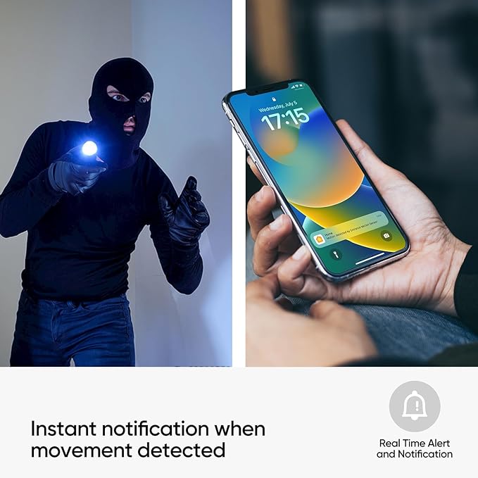 Smart Motion Sensor, Wireless Hygrometer, Thermometer, Works with Apple HomeKit, Smart Home Automation, PIR Motion Detector-Thread ((iOS 17.4 and Above is Required)