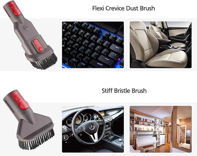 Attachment Kit for Dyson Gen 5 Gen5 V15 V12 V8 V11 V10 V7 Absolute Detect Cordless Stick Animal Outsize Cyclones Vacuum Cleaner Accessories Bundle Replacement Brush Tools