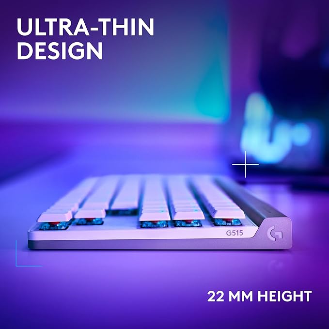 Logitech G502 X Wired Gaming Mouse & G515 TKL Wired Gaming Keyboard, Fully Programmable RGB Low-Profile Gaming Keyboard & Mouse Combo, Sleek, PC/Mac - White