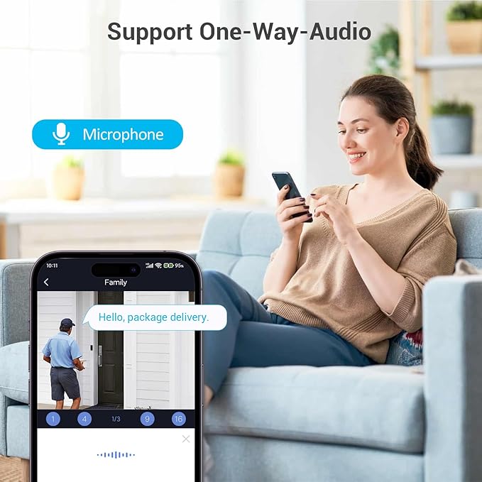 5MP PoE IP Bullet Security Camera,Full Color Night Vision,Human Detection,2.8mm Wide Angle,Built-in Mic for Two-Way Audio,Outdoor IP67 CCTV Camera in Metal Housing