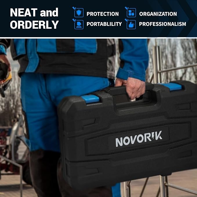 Rivet Nut Tool, 16” Rivet Nut Tool Kit with 15 Metric & SAE Mandrels, 182pcs Rivnuts and Rugged Carrying Case, One RIV Nut Tool Kit Meet All Your Needs