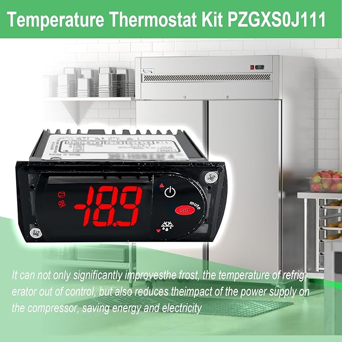 PZGXS0J111 Temperature Thermostat with Temperature Sensor Probes 115V Compatible with Carel All Refrigerator Types(Technician Ready Bundle)