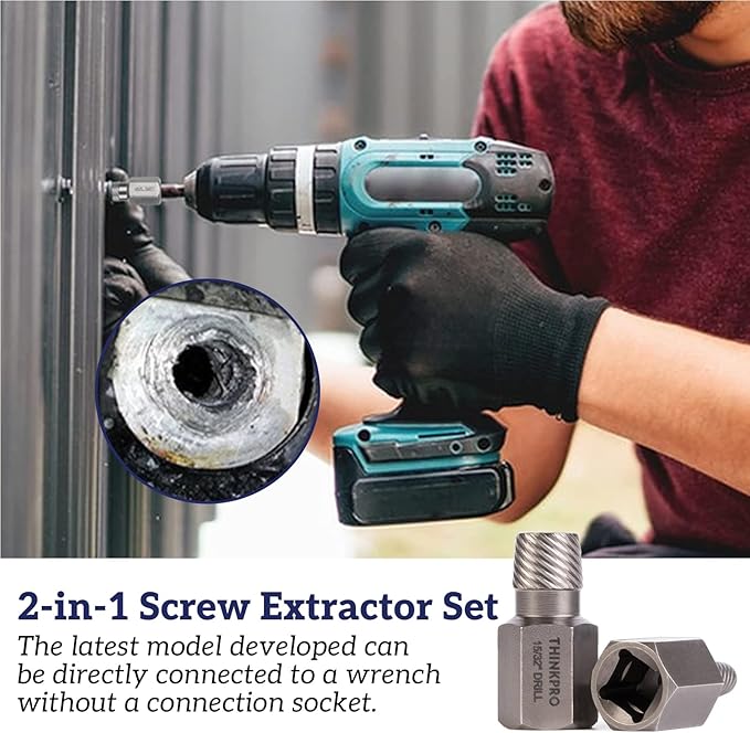 36Pcs Screw & Bolt Extractor Set, 2-in-1 Multi-Spline Lug nut Remover, Easy out Stripped Screw Removal Tool Kit for Damaged, Frozen, Studs, Rusted, Rounded-Off Bolts, Nuts