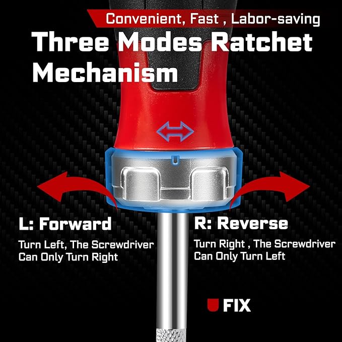 Mini Changeable Head Manual Screwdriver Holder Set, 12-in-1 Multi-bit Magnetic Screwdriver Quick-Load Mechanism, with 12pcs S2 Steel Phillips/Slotted/Torx/Square Bits
